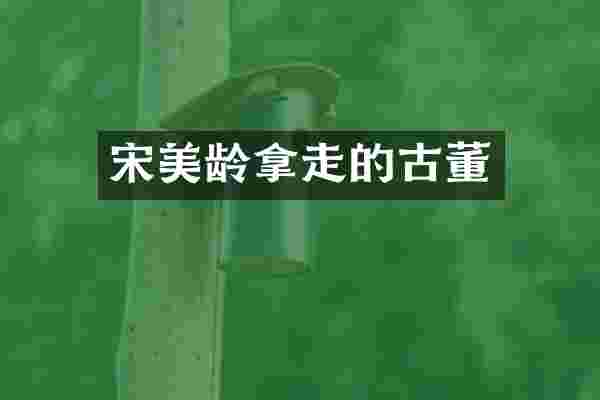宋美龄拿走的古董