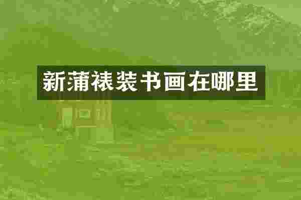 新蒲裱装书画在哪里