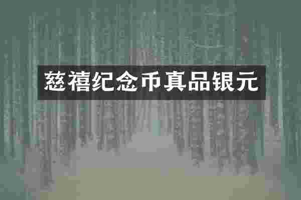 慈禧纪念币真品银元