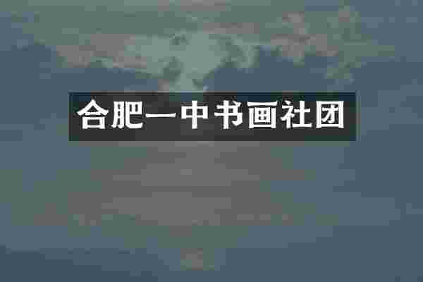 合肥一中书画社团