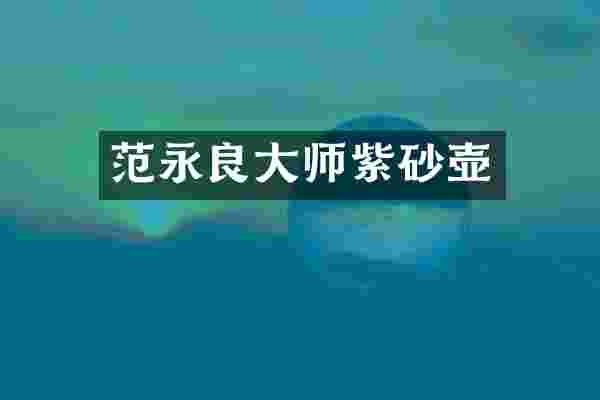 范永良大师紫砂壶