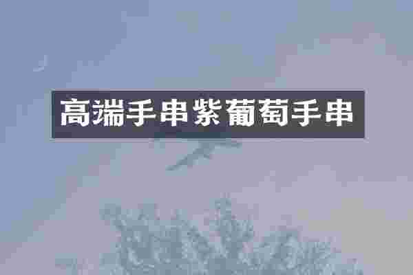 高端手串紫葡萄手串