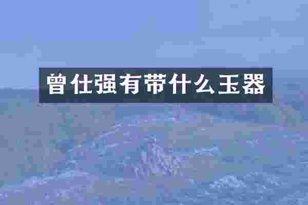 曾仕强有带什么玉器