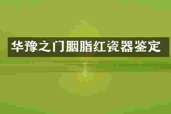 华豫之门胭脂红瓷器鉴定