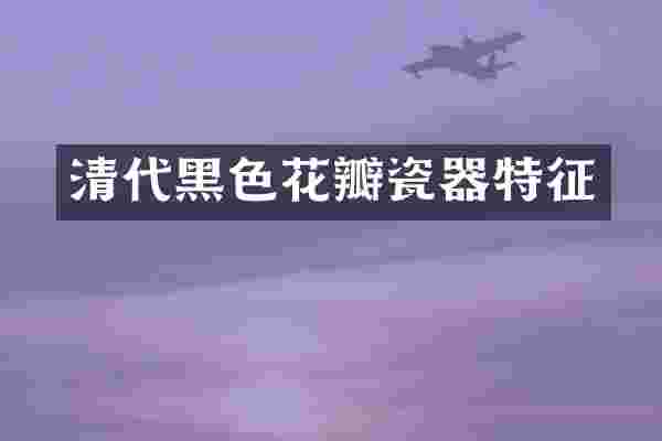 清代黑色花瓣瓷器特征