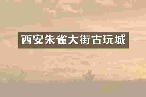 西安朱雀大街古玩城