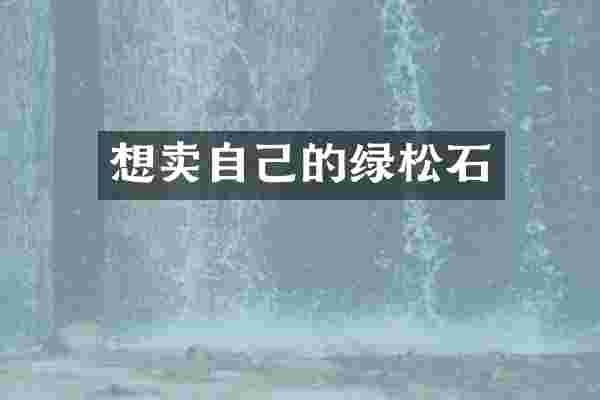 想卖自己的绿松石