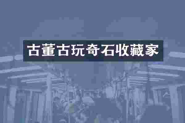 古董古玩奇石收藏家