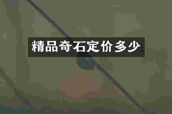 精品奇石定价多少