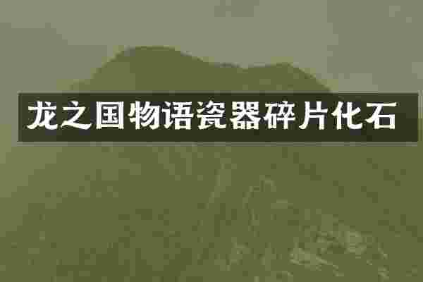 龙之国物语瓷器碎片化石