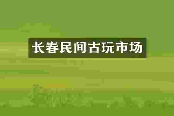 长春民间古玩市场