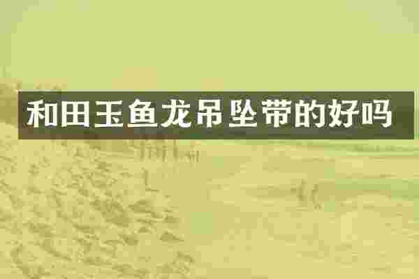 和田玉鱼龙吊坠带的好吗
