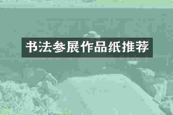 书法参展作品纸推荐