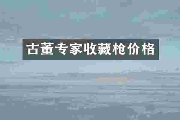 古董专家收藏价格