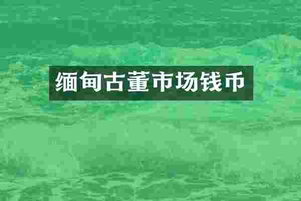 缅甸古董市场钱币