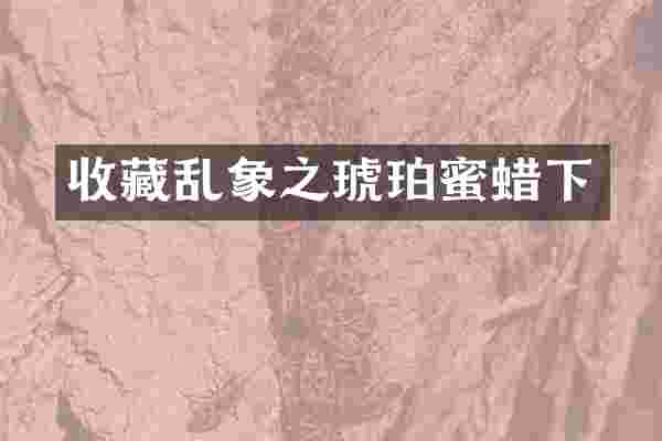 收藏乱象之琥珀蜜蜡下