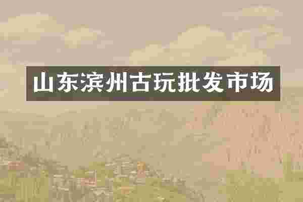 山东滨州古玩批发市场