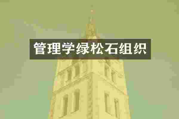管理学绿松石组织