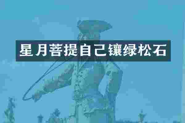星月菩提自己镶绿松石