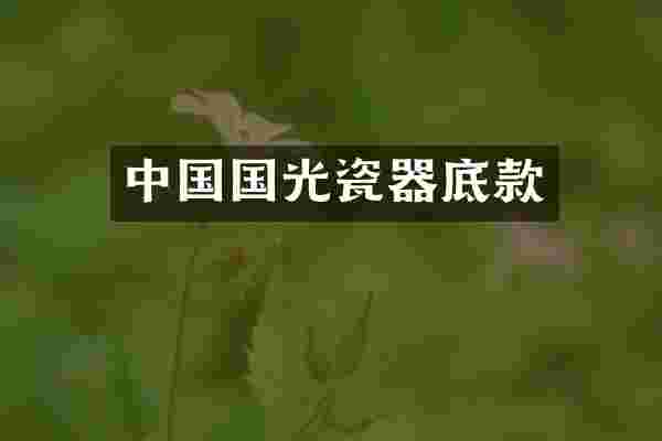 中国国光瓷器底款