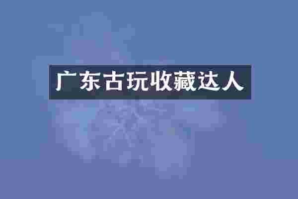 广东古玩收藏达人