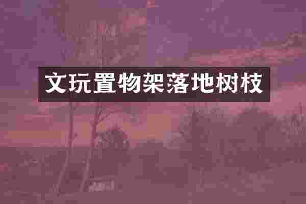 文玩置物架落地树枝