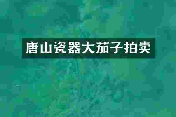 唐山瓷器大茄子拍卖