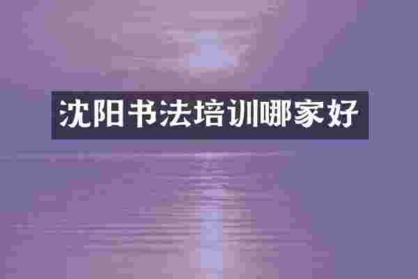 沈阳书法培训哪家好