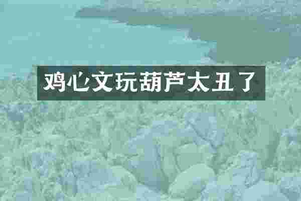 鸡心文玩葫芦太丑了