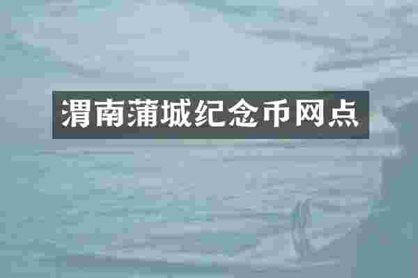 渭南蒲城纪念币网点
