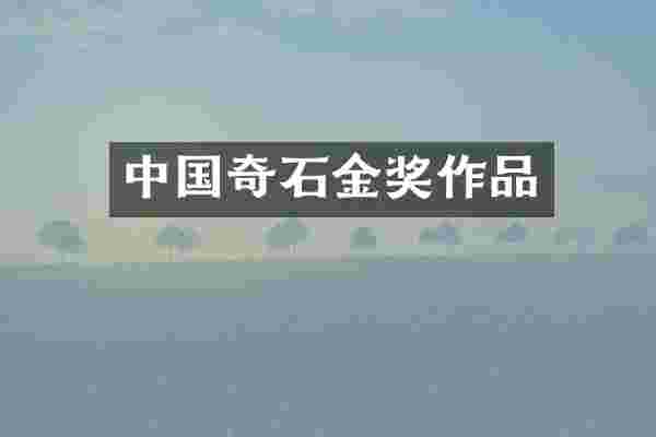 中国奇石金奖作品