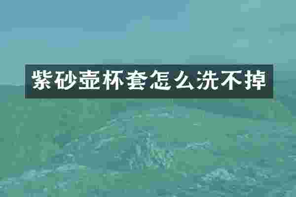 紫砂壶杯套怎么洗不掉