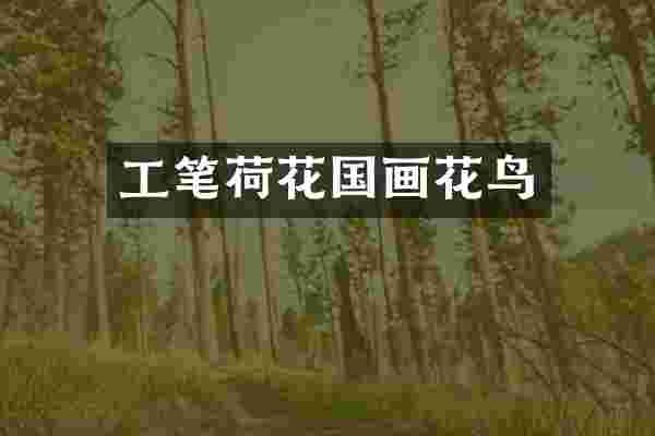 工笔荷花国画花鸟