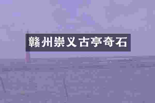 赣州崇义古亭奇石