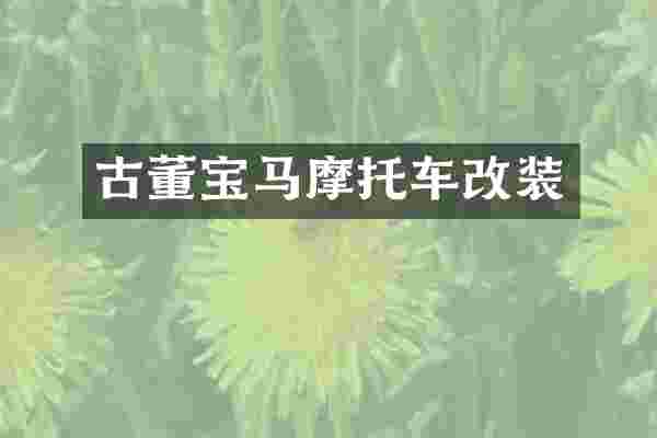古董宝马摩托车改装