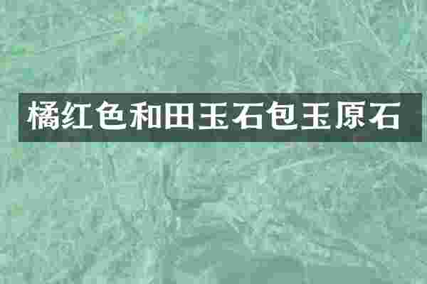 橘红色和田玉石包玉原石