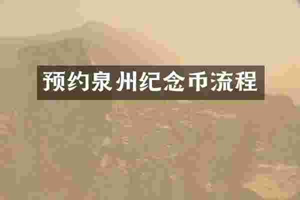 预约泉州纪念币流程