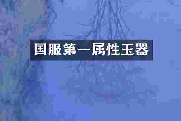 国服第一属性玉器