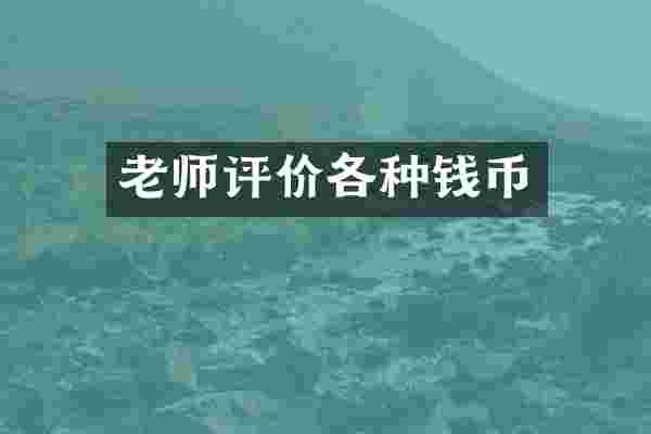 老师评价各种钱币