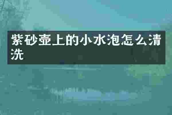 紫砂壶上的小水泡怎么清洗