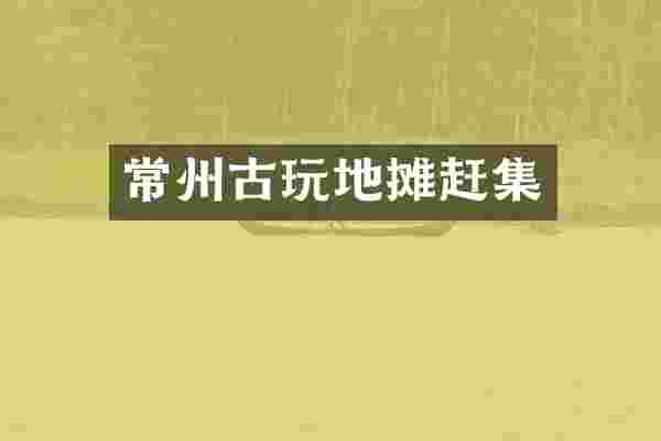 常州古玩地摊赶集