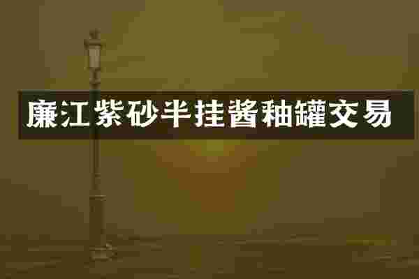 廉江紫砂半挂酱釉罐交易