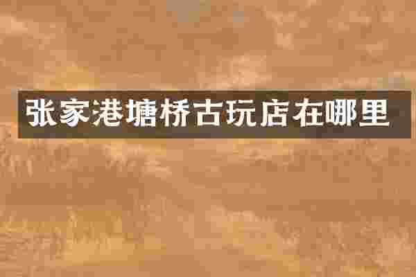 张家港塘桥古玩店在哪里