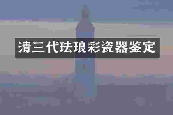 清三代珐琅彩瓷器鉴定