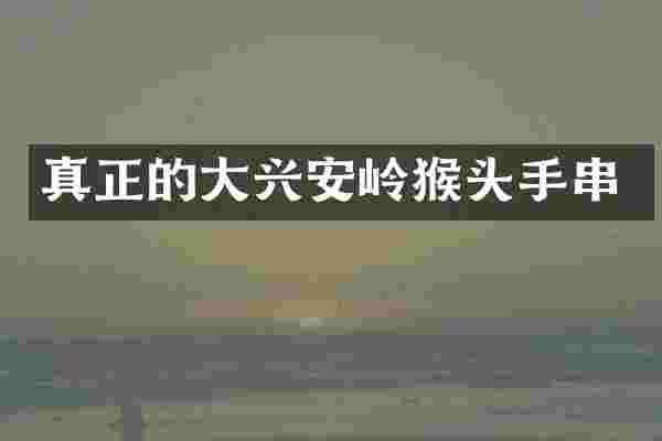 真正的大兴安岭猴头手串
