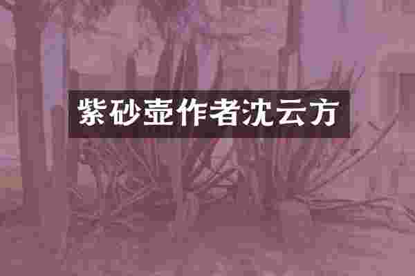 紫砂壶作者沈云方