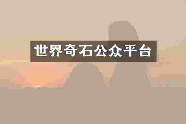 世界奇石公众平台