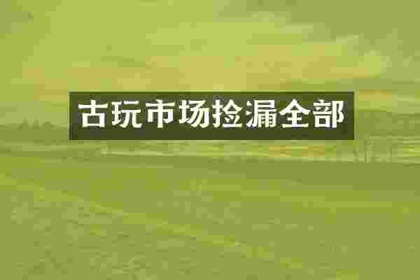 古玩市场捡漏全部