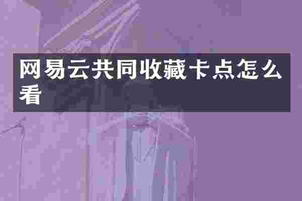 网易云共同收藏卡点怎么看