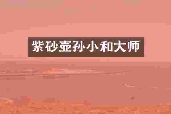 紫砂壶孙小和大师